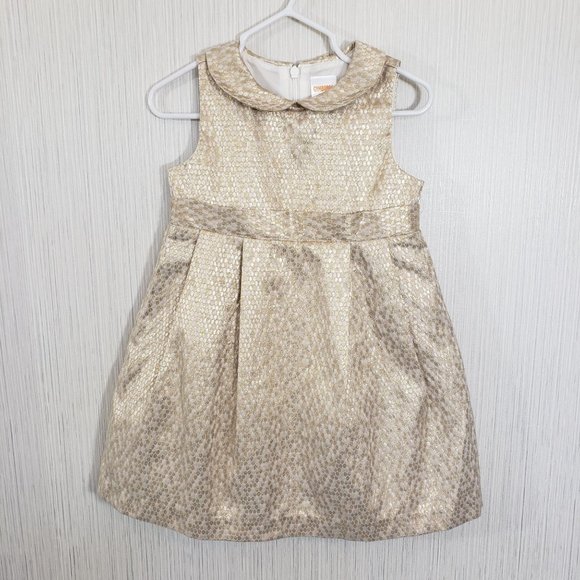 Gymboree Other - Gymboree shiny gold dress with tulle underlay 18-24 months